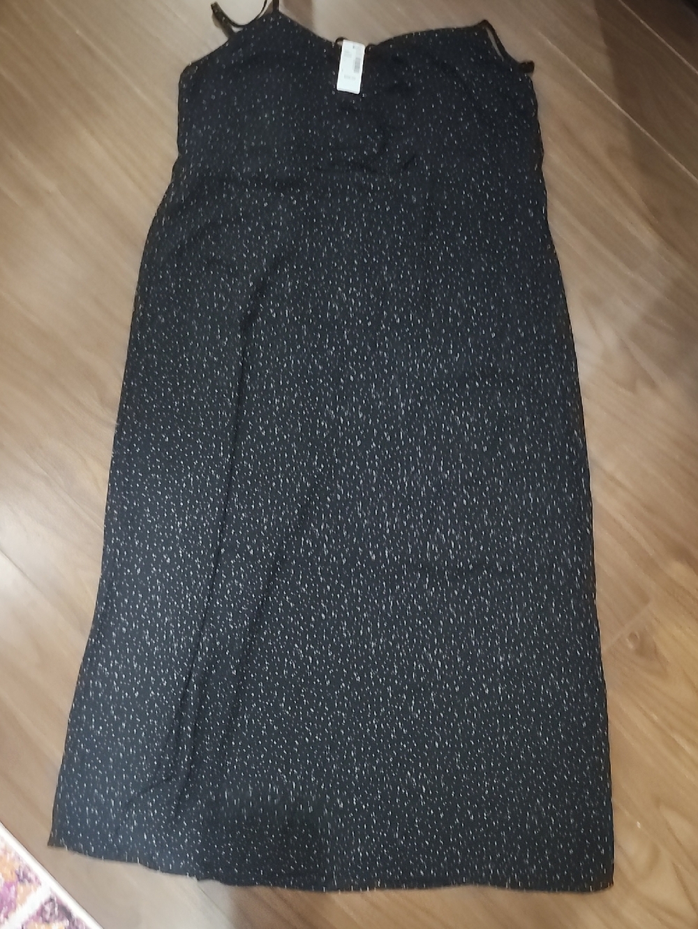 Reitmans Black Maxi Skirt with Silver Fleck Detail